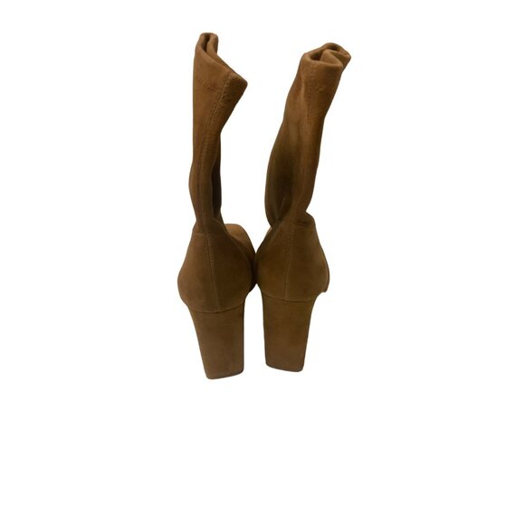 Raye Luxe Taupe Suede High Heel Vista  Ankle Boots - Picture 12 of 12